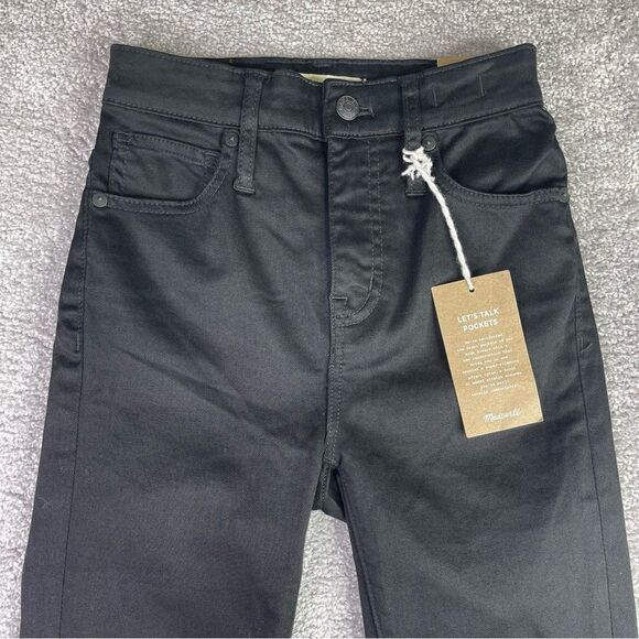 Madewell Jeans Women's 23 Black Skinny Curvy High Rise Stretch Preppy J1376 - Picture 2 of 13